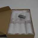 kakoya Flickering Flameless Candles Battery Operated with Remote and 2/ 4/ 6/ 8 H Timer Plexiglass Led Pillar Candles Pack of 9 (D2.3"xH 6"7"8")with Realistic Moving Wick Candles for Home Decor(White)