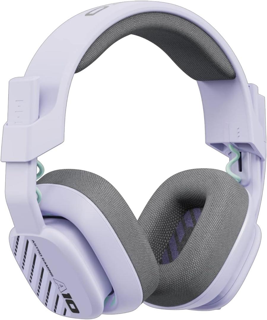 Logitech G Astro A10 Gen 2 Cross-Platform Wired Gaming Headset for PlayStation 5/4, Xbox S|X, Nintendo Switch, PC: 3.5mm Headphone Jack, 32mm Drivers, Flip-to-Mute Mic, Over-Ear - Lilac