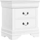 Yaheetech Fully-Assembled Nightstand with Drawers, Classic 2-Drawer Nightstand Large Bedside Table with Storage, Wooden Painted Storage Cabinet for Bedroom, 21.5L16W24.5H, White (White)