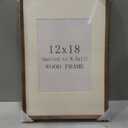 12x18 Walnut Wood Picture Frame for Wall, Matted to 11x17