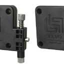 Lily's Home Automatic Door Closer - Sliding Screen Auto Door Closer. Storm, Gate, Windows and Cabinet Doors. Punch-Free and with Full Control on The Closure Speed and Strength. (2 Pack - Black)