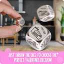 9 x Valentines Day for Him Gifts, Men Gifts for Him Valentines Day, Anniversary for Couple Boyfriend Husband Gift, Funny Date Night Dice for Men Couple, Birthday Wedding Gift