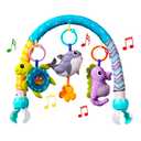 Baby Stroller Arch Toys, Crib Mobile for Infants Adjustable Bassinet Mobile with Universal Clamp, Activity Toy Bar for Bouncer Newborn CarSeat Stroller Toy Sense Toys for Baby 0 6 12 Months (Blue)