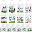 Kajaia 24 Pcs Golf Treat Bag with Handles Reusable Goodie Bag Gift Non Woven Golf Party Favors Birthday Party Supplies