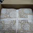 Levtex Home Adare Taupe Reversible Full/Queen Quilt Set (88x92in) and 2 Pillow Shams (26x20in) - Floral Bedding - Taupe White - Cotton Full/Queen Size Quilt Bedding Set - Lightweight, Soft, Pre-Washed