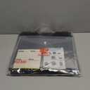 SAYEEC Desktop Magazine Holder Desk File Organizer 4 Compartments Vertical File Dividers Book Holder Frames Document Cabinet Rack Storage Organizer Box for Home Office School Black