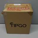 TIPGO Small Metal Trash Can, 2.1 Gallon Slim Trash Can for Bathroom, Wastebasket Garbage Bin for Bedroom, Office, Kitchen, Under Sink (Matte Black)