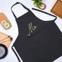 Syhood 2 Piece Mr & Mrs Aprons for Couple Gifts, Wedding Anniversary Bridal Shower Gifts for Couple Women and Men, Bride and Groom