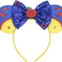 Snow Costume for Girls Adult Women Princess Dress up 4-6 Accessories Kids Party Decorations Birthday Favors Princess Toys Mouse Ears Headband