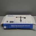 VIVO Dual Monitor Desk Mount, Heavy Duty Fully Adjustable Stand, Fits 2 LCD LED Screens up to 32 inches and 22 lbs Each, Black, STAND-V032