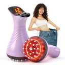 FEEOLA Lymphatic Drainage Massager for Legs & Body — Handheld Body Massager to Reduce Swelling, Improve Circulation & Smooth the Look of Cellulite (Purple)