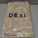 DEXI Bathroom Rug 17x30, Non Slip Washable Bath Mat for Shower Floor, Absorbent Soft Bathmat with Rubber Backing, Plush Fluffy Microfiber Floral Retro Carpet, Beige