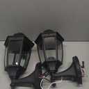 EMART Plastic Outdoor Wall Light Fixtures with Bulbs, Waterproof and Anti-Corrosion Porch Sconces, Exterior Lanterns Wall Mount Lamp for Outside, Garage, Front Door, House, Patio, 2 Pack, Black (No Sensor)