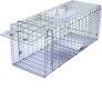 Faicuk Large Collapsible Humane Live Animal Cage Trap for Raccoon, Opossum, Stray Cat, Rabbit, Groundhog and Armadillo 32 x 11 x 13 Inch