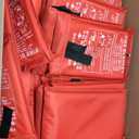 Macarrie 40 Pack 39 x 39 Fire Blanket Emergency for Home and Kitchen Safety Suppression Blanket Fiberglass Fireproof Survival for Fireplace Car Office Camping (Red)