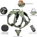 HEELE Dog Harness, Escape Proof Dog Harness, Release on Neck, No Pull Reflective Adjustable Vest with Durable Handle, Dog Harness for Outdoor Training Walking, Dog Harness for Medium/Active Dogs, M