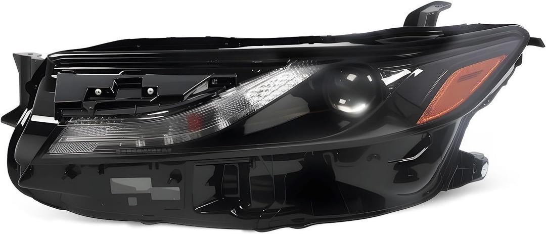 Single Lens Headlight Assembly Compatible with 2024 2025 Camry LE/SE 2.5 L L4 Headlamp 81150AQ010 Driver Side