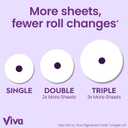 2 x Viva Signature Cloth Paper Towels, 3 Double Rolls, 86 Sheets per Roll