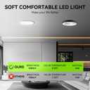MODERN 6Pack LED Flush Mount Ceiling Light, 3000K-3500K-4500K-5000K-6000K Adjustable Ceiling Lamp,7.5inch Surface Mounted for Living Room, Bedroom, Kitchen, Laundry, Hallway (White, 6 Pack)