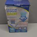 Vacuum Storage Bags with Hand Pump, Plastic Packaging Bags, 80% Space Saver Vacuum Seal Bags for Clothing, Travel Lugggage, Blankets, Comforters,
 16PCS
