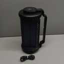 Portable Solar Powered Bug Zapper, 3 Mode (Sensor Auto/UV Light/LED) Mosquito Zapper with 4000mAh Battery, Portable Waterproof Rechargeable Fly Trap for Indoor Outdoor, Home, Patio (Black)