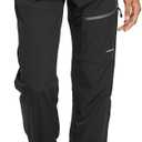 baleaf Women's Hiking Pants Quick Dry Lightweight Water Resistant Elastic Waist Cargo Pants for All Seasons (Black, L)