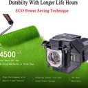 EWO'S LP97 Replacement Projector Lamp Bulb for ELPLP97 Epson Powerlite Home Cinema 2200 2250 1080 880 VS260 EX9230 EX9240 EX3280 EX5280 EX7280 X49 W49 982W E20 U50 V13H010L97 Projectors