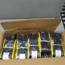 Winch Straps 4" x 30' Yellow Heavy Duty Tie Down Flat Hooks WLL 5400 lbs | 4 Inch Cargo Control for Flatbed Truck Utility Trailer (10 Pack)