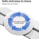 Mobility Transfer Board with Sliding Disk, FSA Eligible, Patient Transfer System for Wheelchair Users, No-Lift Design
