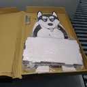 Husky Animal Planter Gift Cartoon Dog Decorative Dog Planter for Home and Garden17in (Small)