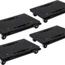 Furniture Dolly, 4 Pack Furniture Movers with Wheels, 500 Lbs Capacity, Moving Dolly Heavy Duty, Connectable Dollies with Wheels, Black