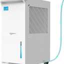 5,000 Sq.Ft Most Efficient Energy Star 2024 Dehumidifier with Pump,Vellgoo Max 100 Pint/D Smart Compressor Dehumidifier for Basement with Drain Hose, for Home,Large Rooms