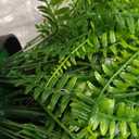 Set of 2 Large Potted Plants Artificial Ferns for Outdoor - Already Assembly Faux Ferns in Pots UV Resistant Realistic Fake Greenery Potted for Outdoor Home Office Patios Porches Yards Decor