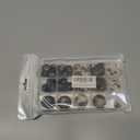 110-Piece Resin Sewing Buttons Set, 4-Hole Round Buttons, 15mm/20mm/25mm, 5 Colors for Blazers and Coats Brown/Black