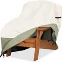 Patio Adirondack Chair Cover 32 W x 35 D x 36 H inches,600D Heavy Duty Waterproof Outdoor Chair Covers,Patio Furniture Covers for Adirondack Chair,Beige