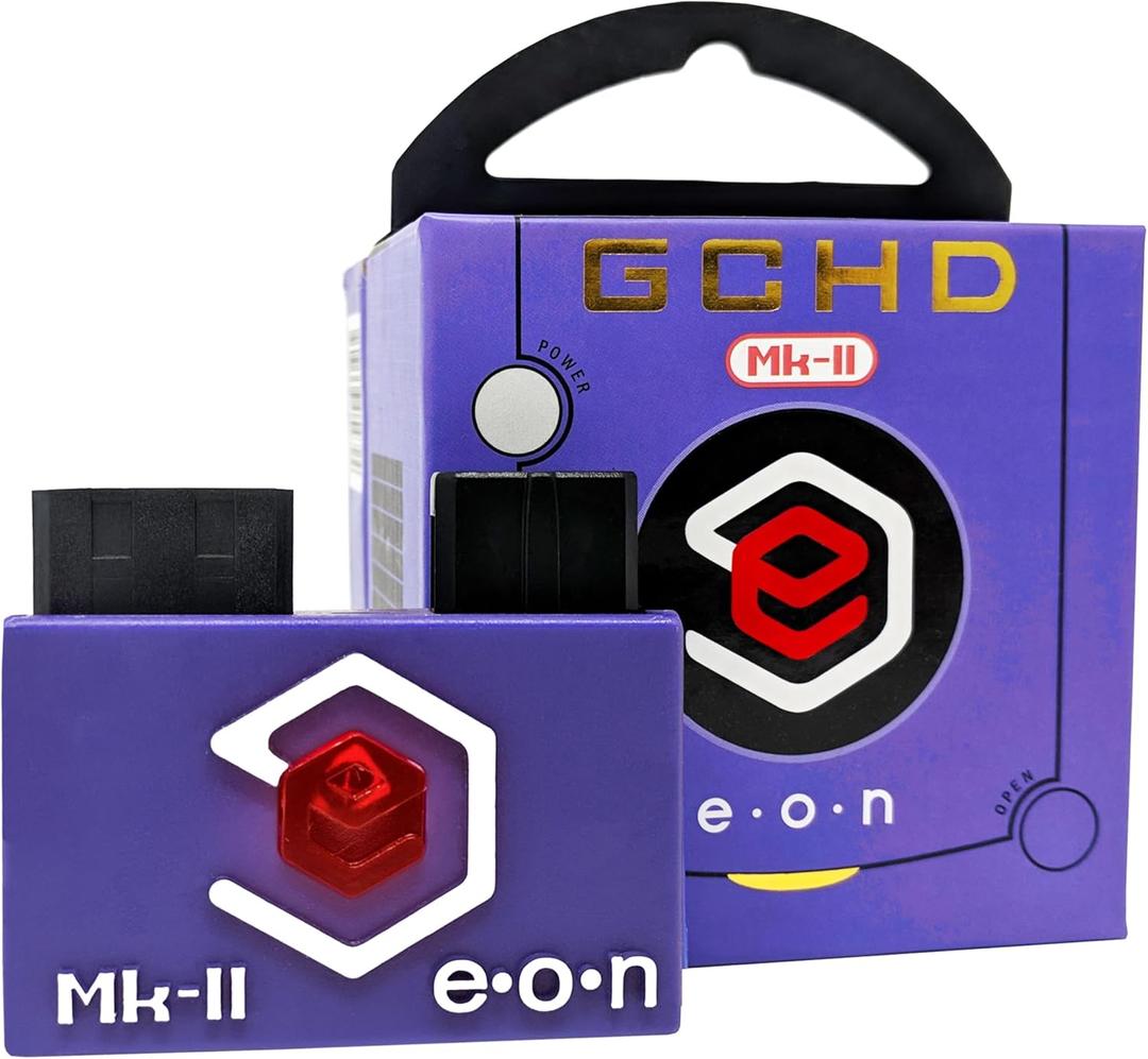 GCHD Mk-II | Gamecube HD Adapter for Nintendo Gamecube  HDMI Converter, Digital Audio, Plug & Play, Zero Lag, Video Enhancer (Indigo)