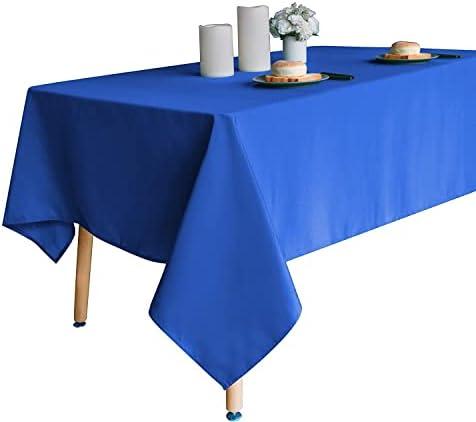 Obstal 210GSM Rectangle Table Cloth - Heavy Duty Water Proof Microfiber Tablecloth, Decorative Fabric Table Cover for Outdoor and Indoor Use (Royal Blue, 70 x 90 Inch)
