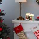 4 Pack Christmas Candle Gifts Set for Women Funny Vintage Xmas Holiday Natural Soy Wax Scented Candles Apple Harvest, Sea Salt, Cinnamon Vanilla and Orchid, White Sage and Lavender