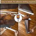 Under Door Draft Stopper 32 inch Draft Blocker for Bottom of Door 27-35 inch Seal Insulator Noise Stopper Weather Stripping Breeze Blocker (Grey, 35" (Up to 1.1" Gaps) (Gray)