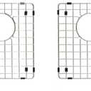 Starstar 50/50 Double Bowl Kitchen Sink Bottom Two Grids, Stainless Steel, 16" x 14"