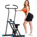 Stair Stepper for Home Gym, 350 lbs Capacity Cardio Machine with Adjustable Height, Non-Slip Pedals, LCD Display, Foldable Design for Full Body Workout for Women Men