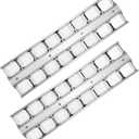 BBQ Grill Briquette Tray for Twin Eagles TEBQ36G-B, TEBQ36R-B,Wolf OG36, Ceramic Briquettes Grill Heat Plates Heat Shield Gas Grill Replacement Accessories (silver 2)