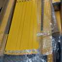 Metal Expandable Barricade Gate, 9FT Folding Safety Barrier Gate, Portable Traffic Crowd Control Barricade Fence