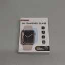 FLOKINICE Compatible for Apple Watch Seires 9 8 7 Screen Protector 45mm, Tempered Glass