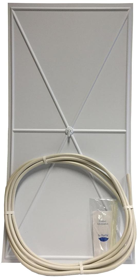 Reusable Ceiling Tile Leak Diverter Kit by InBrella | Emergency Roof and Ceiling Leak Repair | Roofing, Plumbing, and Refrigeration Pipe Leaks | Acoustic and Drop Ceiling Tile | 2 x 4 Tile | White
