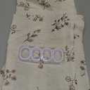 Brown Floral Farmhouse Vintage Linen Shower Curtain, French Country Shower Curtains for Bathroom, 72Wx72H