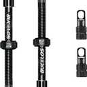 BUCKLOS Tubeless Presta Valve Stem 40/44/55/60/65/80/100 mm, Valve Stem Kit with Valve Core Removal Tool for Road Bike/Mountain Bike/MTB, Fit Most Bicycle Rims, Super Light Durable Aluminum Stem Black