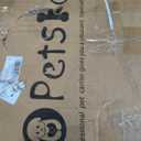 Pet Carrier with Wheels, Rolling Travel Bag with Retractable Handle, Mesh Ventilation, Black