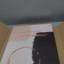 3pcs Framed Black Gold Abstract Wall Art Bohemian Simple Geometric Canvas Poster Print Modern Beige Picture Painting Wall Decor for Living Room Bedroom Office Decoration