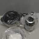 GANIZA Food Processors, Electric Food Chopper with Meat Grinder & Vegetable Chopper - 2 Bowls (8 Cup+8 Cup) with Powerful 450W Copper Motor - Includes 2 Sets of Bi-Level Blades for Fruits/Meat/Nuts